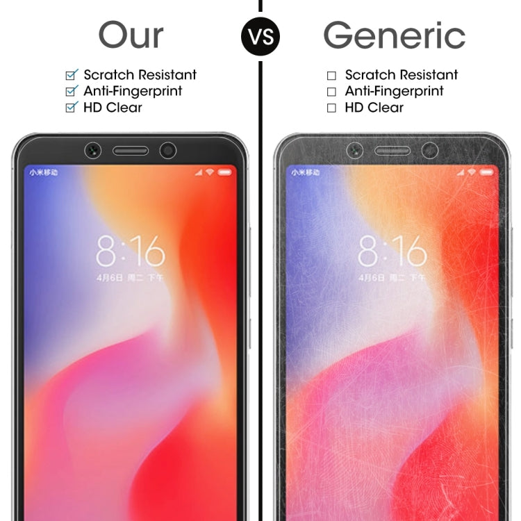 Pellicola in vetro temperato per Xiaomi Redmi 6 0,26 mm 9H 100 pe