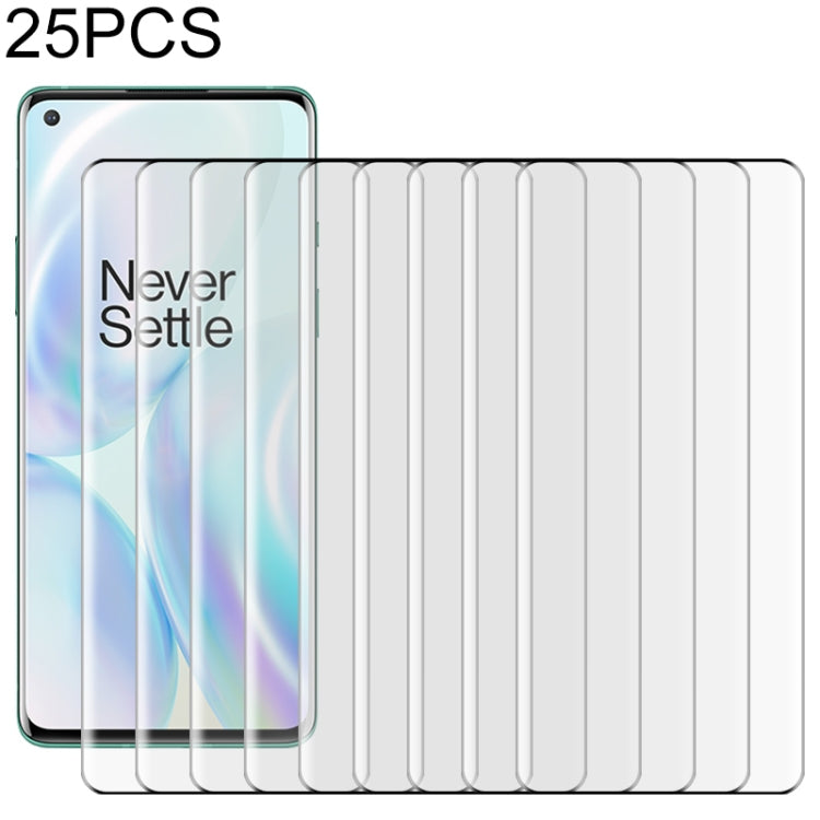 Pellicola vetro temperato OnePlus 8 bordo curvo 9H 9D