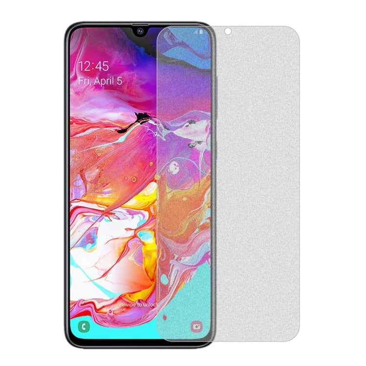 Pellicola vetro temperato opaco per Galaxy A70 10 pezzi