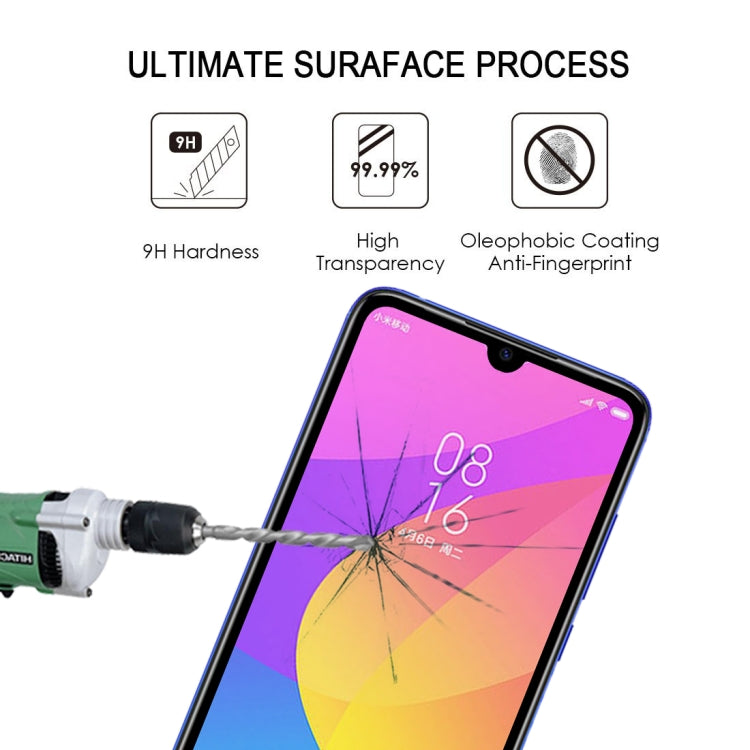 Pellicola in vetro temperato per Xiaomi Mi CC9 25 pezzi