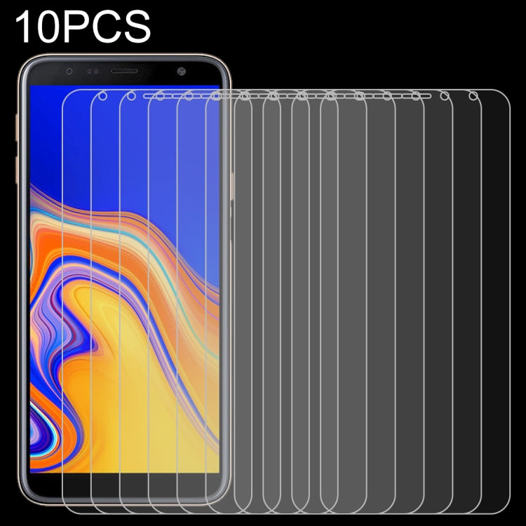 Pellicola vetro temperato 0,26 mm per Samsung Galaxy J4+ 10 pezzi