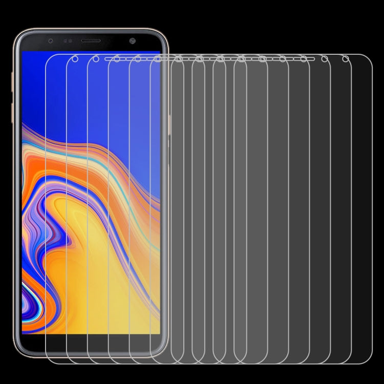 Pellicola vetro temperato 0,26 mm per Samsung Galaxy J4+ 10 pezzi