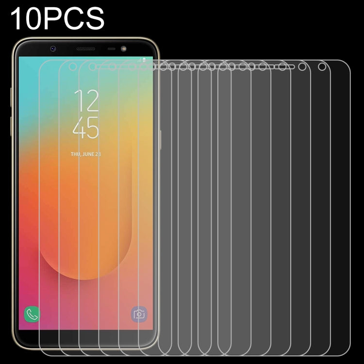 Pellicola vetro temperato per Samsung Galaxy J8+ 10 pezzi
