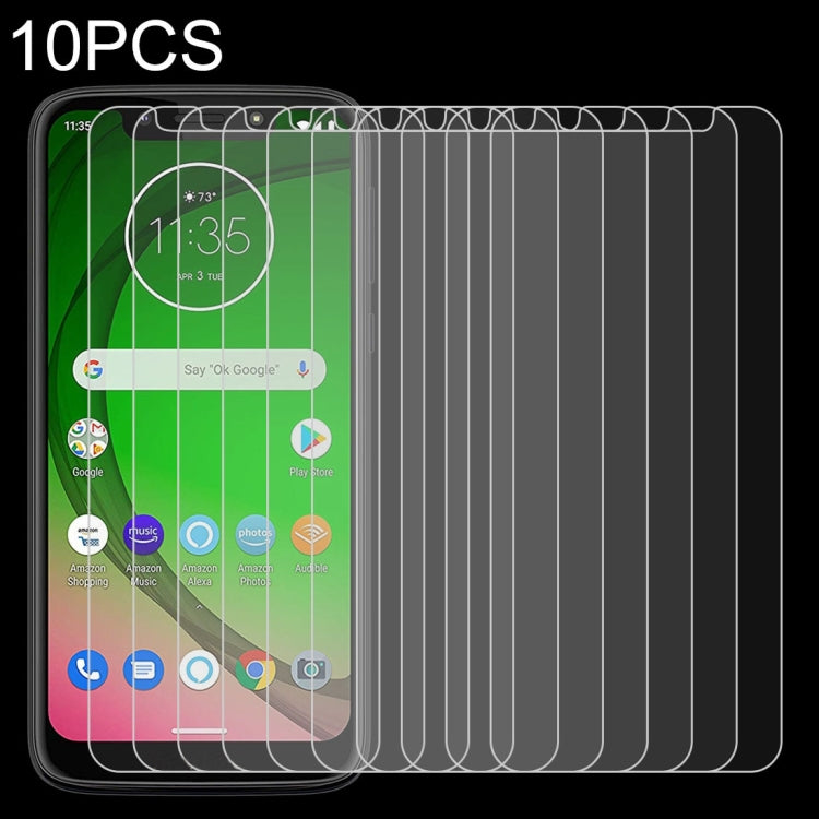 Pellicola in vetro temperato 9H per Motorola Moto G7 Play 10 pezz