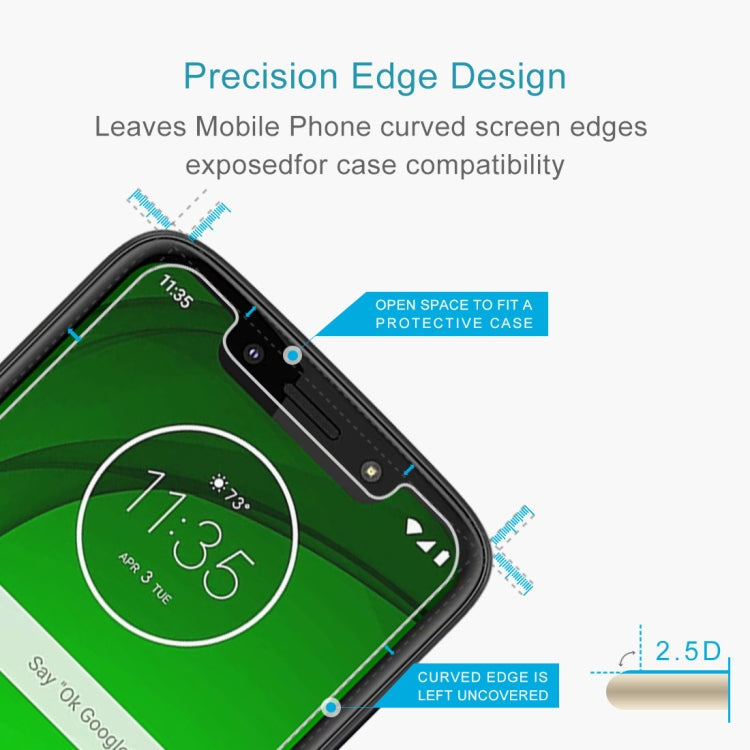 Pellicola in vetro temperato 9H per Motorola Moto G7 Play 10 pezz