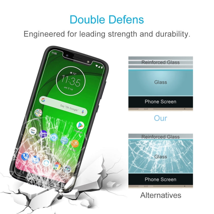 Pellicola in vetro temperato 9H per Motorola Moto G7 Play 10 pezz