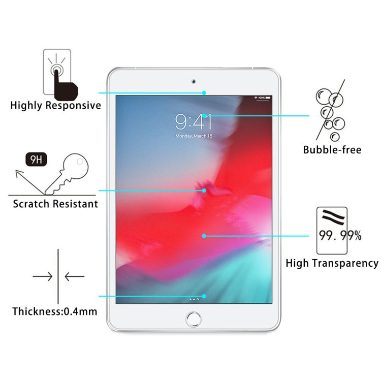 Pellicola in vetro temperato per iPad mini 5 0,4 mm 9H