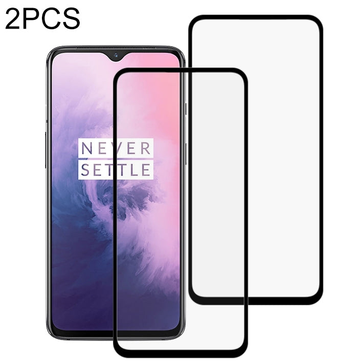 Pellicola in vetro temperato con bordo curvo per OnePlus 7 2 pezz