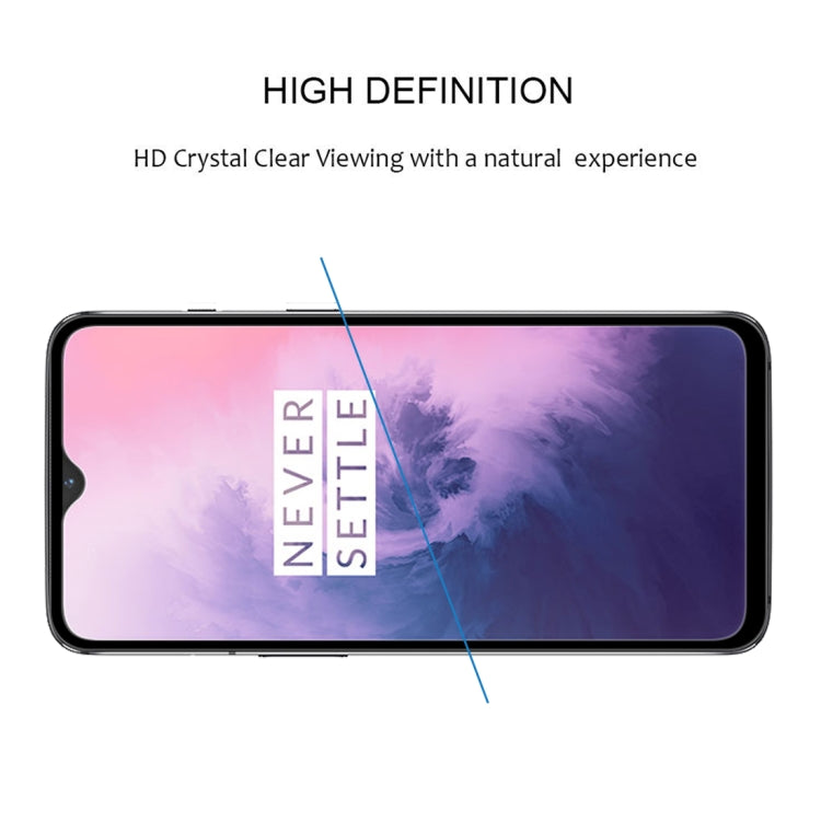 Pellicola in vetro temperato con bordo curvo per OnePlus 7 2 pezz