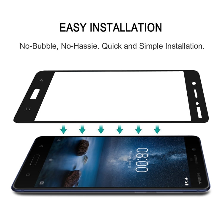 Pellicola vetro temperato Full Cover per Nokia 7