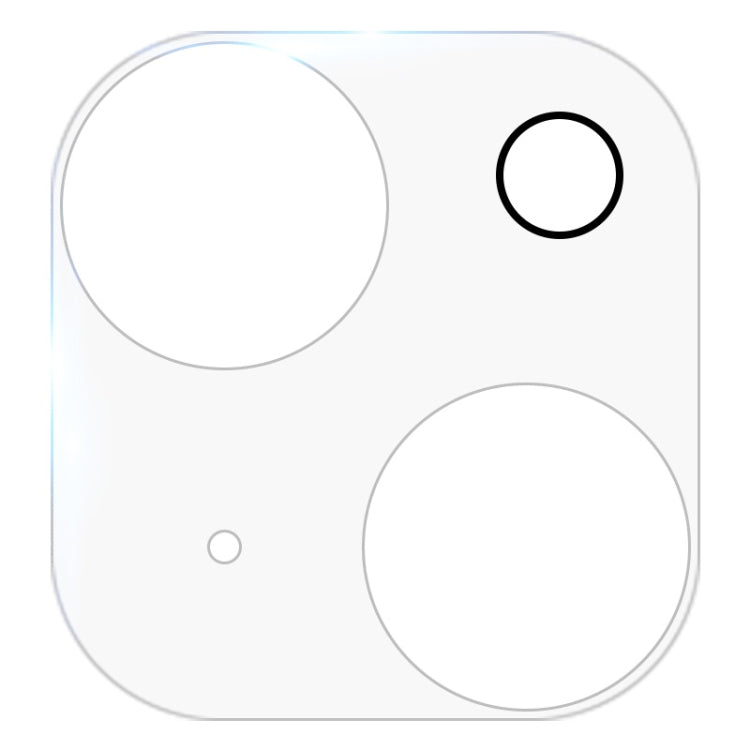 Pellicola vetro temperato per obiettivo iPhone 13