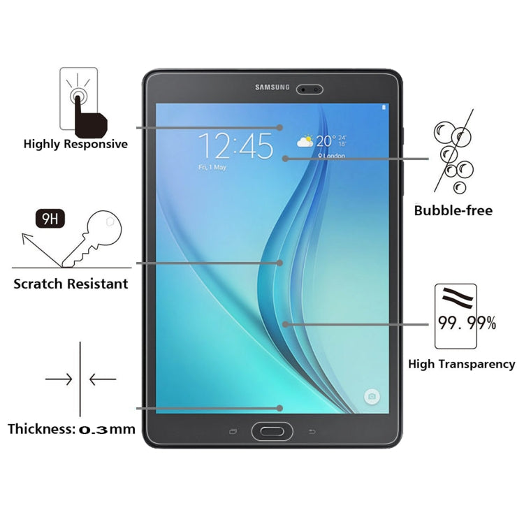 Pellicola vetro temperato 9H per Galaxy Tab A Plus 9.7