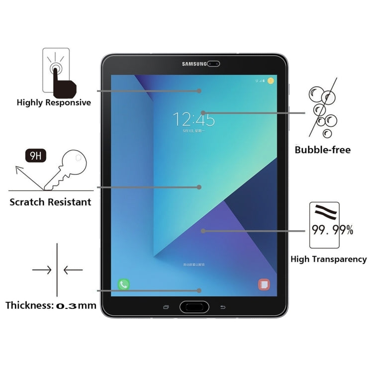 Pellicola vetro temperato 0,3 mm per Galaxy Tab S3 9.7