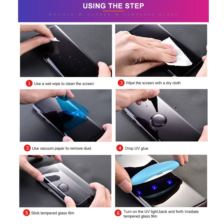 Pellicola protettiva 9H UV 3D per Samsung Galaxy S10+