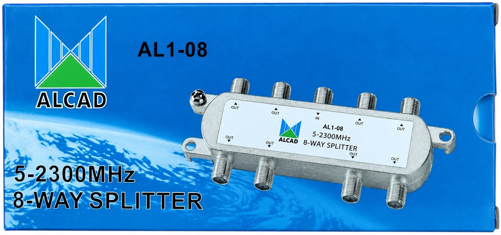 Splitter 8 uscite 5-2300mHz Alcad AL1-08 MT208