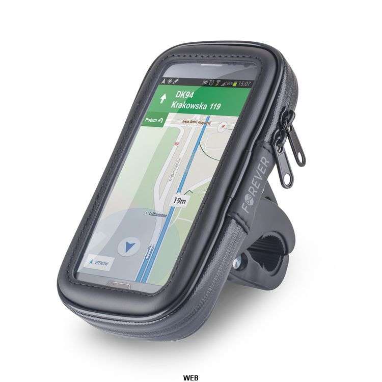 Supporto smartphone 5,5 pollici per bicicletta con custodia impermeabile Forever