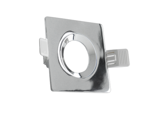 Supporto in alluminio da incasso orientabile per lampade GU10 MR16 cromo Century