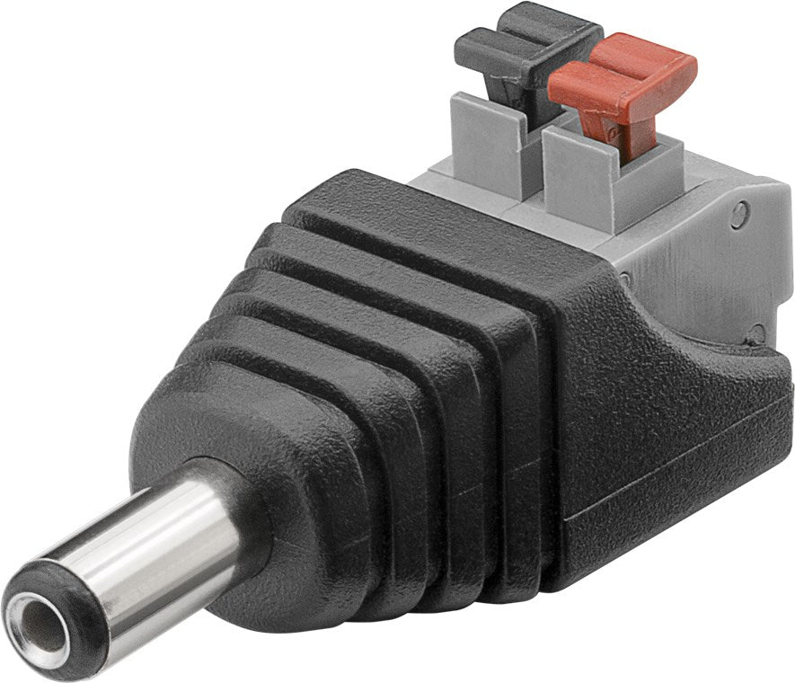 Adattatore DC 5,5x2,1mm con morsetti 2 pin Goobay