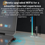 Adattatore di rete WiFi 6 USB 300 Mbps EP-A300