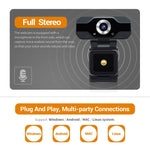 Webcam HD ESCAM PVR006 1080P USB con microfono integrato - immagine 9