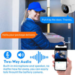 Telecamera IP Tuya QX45 WiFi 1080p impermeabile IP65 - immagine 4