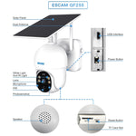 Telecamera solare WiFi ESCAM QF255 Full HD con rotazione PTZ - immagine 15