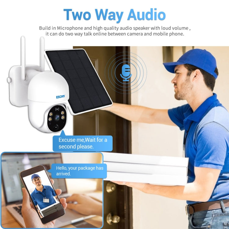Telecamera solare WiFi ESCAM QF255 Full HD con rotazione PTZ - immagine 10