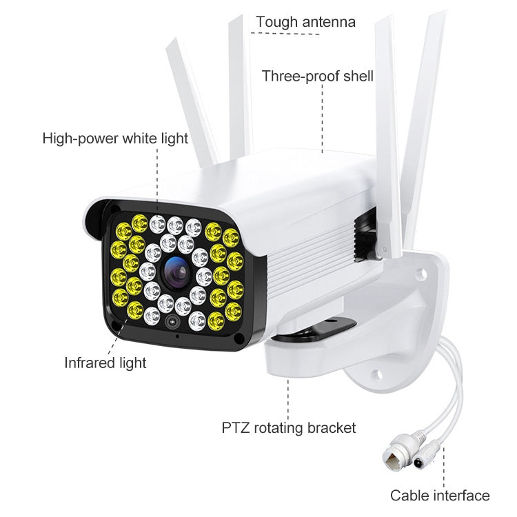 Telecamera IP PTZ WiFi da esterno con rilevamento umano - immagine 2