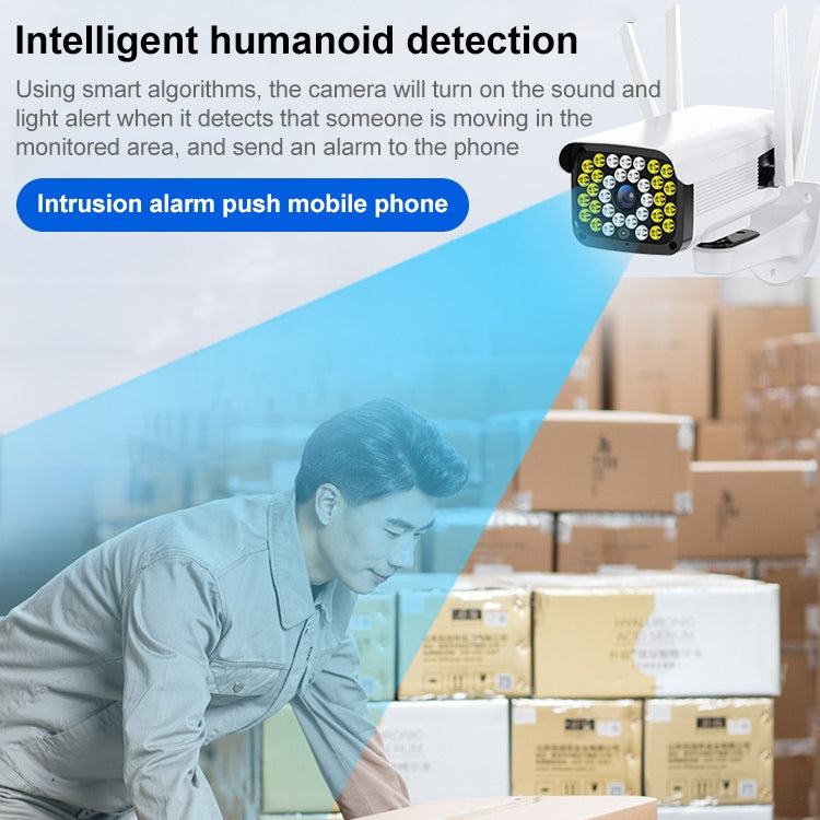 Telecamera IP PTZ WiFi da esterno con rilevamento umano - immagine 4
