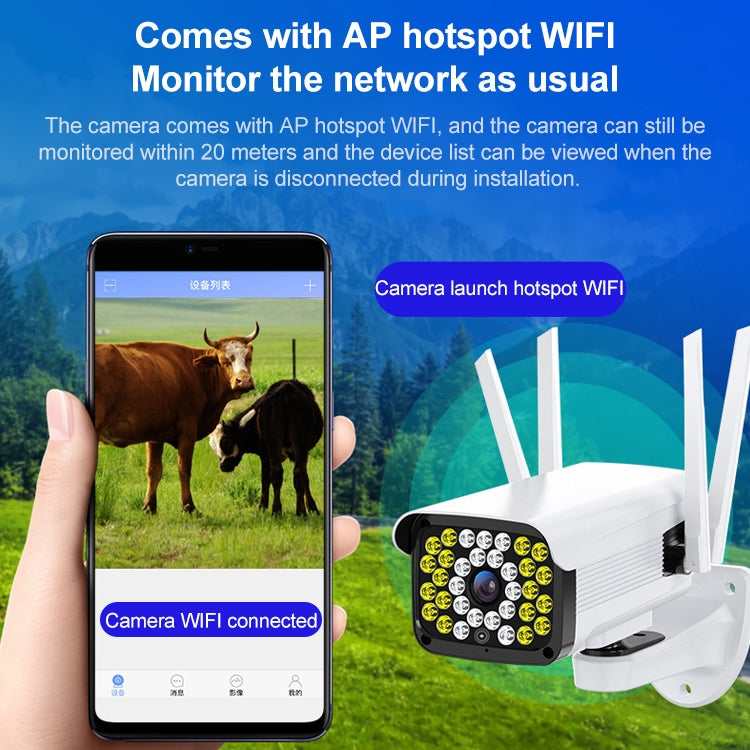 Telecamera IP PTZ WiFi da esterno con rilevamento umano - immagine 8