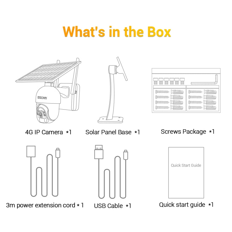 Telecamera IP solare ESCAM QF450 4G con video 1080p - immagine 14