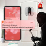 Campanello WiFi 4,3 pollici 1080P con rilevamento movimento PIR