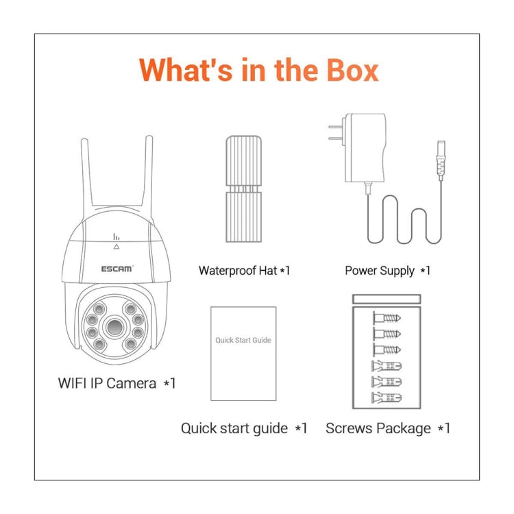 Telecamera IP WiFi ESCAM QF218 1080p con Pan/Tilt e AI - immagine 6