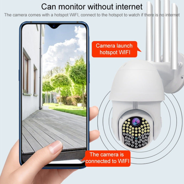Telecamera IP WiFi 1080p PTZ con visione notturna e rilevamento - immagine 14