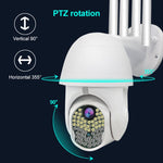 Telecamera IP WiFi 1080p PTZ con visione notturna e rilevamento - immagine 6