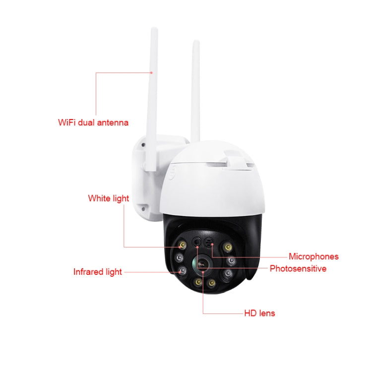 Telecamera IP PTZ WiFi QX36 1080p con rotazione a 360° - immagine 5
