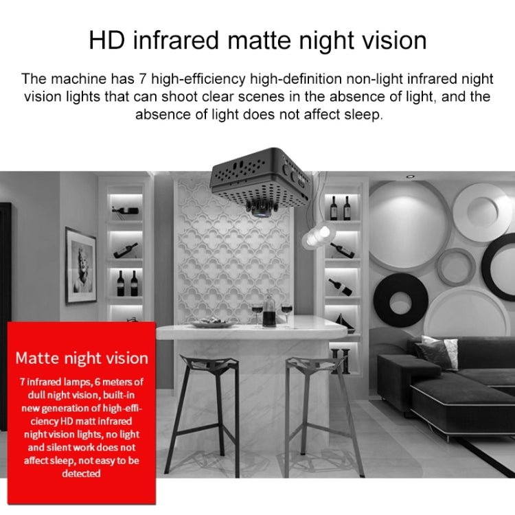 Mini telecamera di sicurezza WiFi W18 1080P con visione notturna - immagine 11