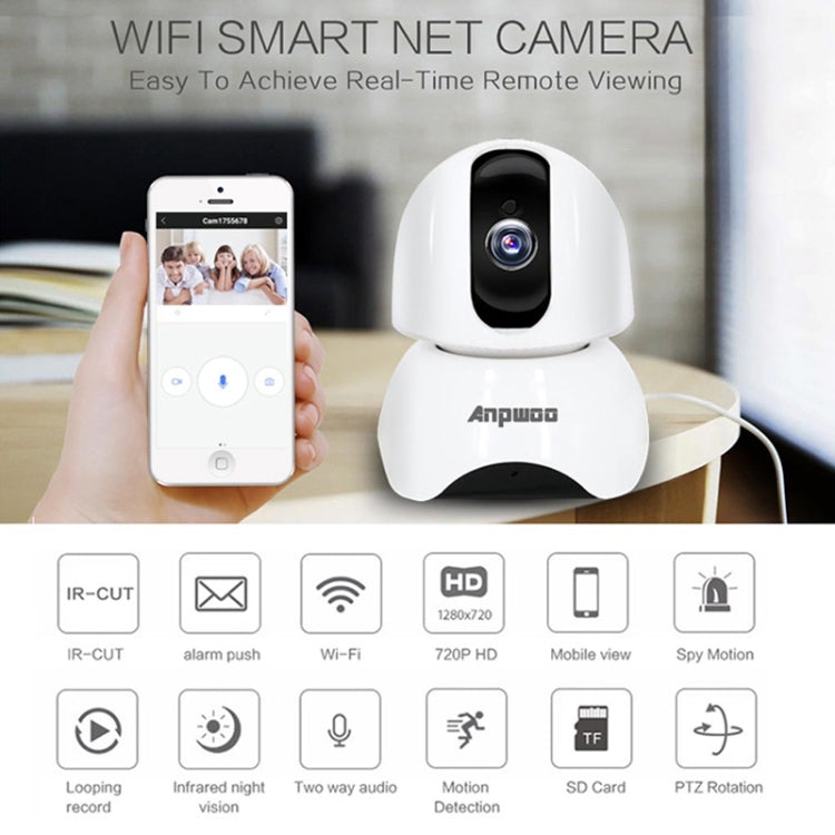 Telecamera di sicurezza WiFi Anpwoo YT003 Full HD 1080P - immagine 6