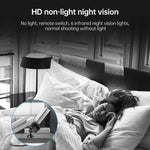 Mini telecamera WiFi A9 720P grandangolare, bianca o nera