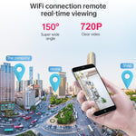 Mini telecamera WiFi A9 720P grandangolare, bianca o nera