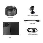 Mini telecamera WiFi A9 720P grandangolare, bianca o nera