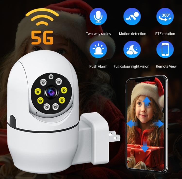 Telecamera IP WiFi PTZ A11 con visione notturna e audio bidirezio