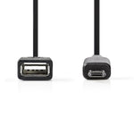 Cavo On-the-Go USB 2.0 Micro B maschio - A femmina 0.2 m Nero CCGP60515BK02 5412810275106 ND1738