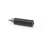 Adattatore audio mono Maschio RCA - Femmina da 6,35 mm 10 pezzi Nero CAGP24933BK 5412810298617 ND2746