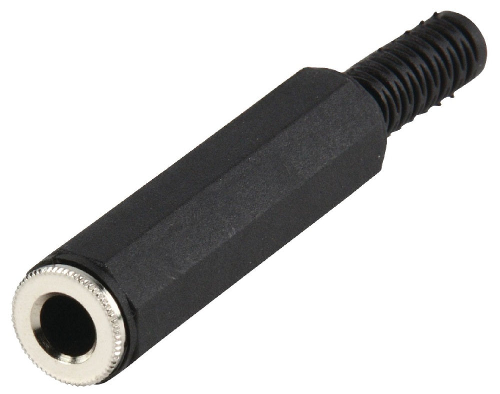 Monoconnettore 6.35mm femmina nero