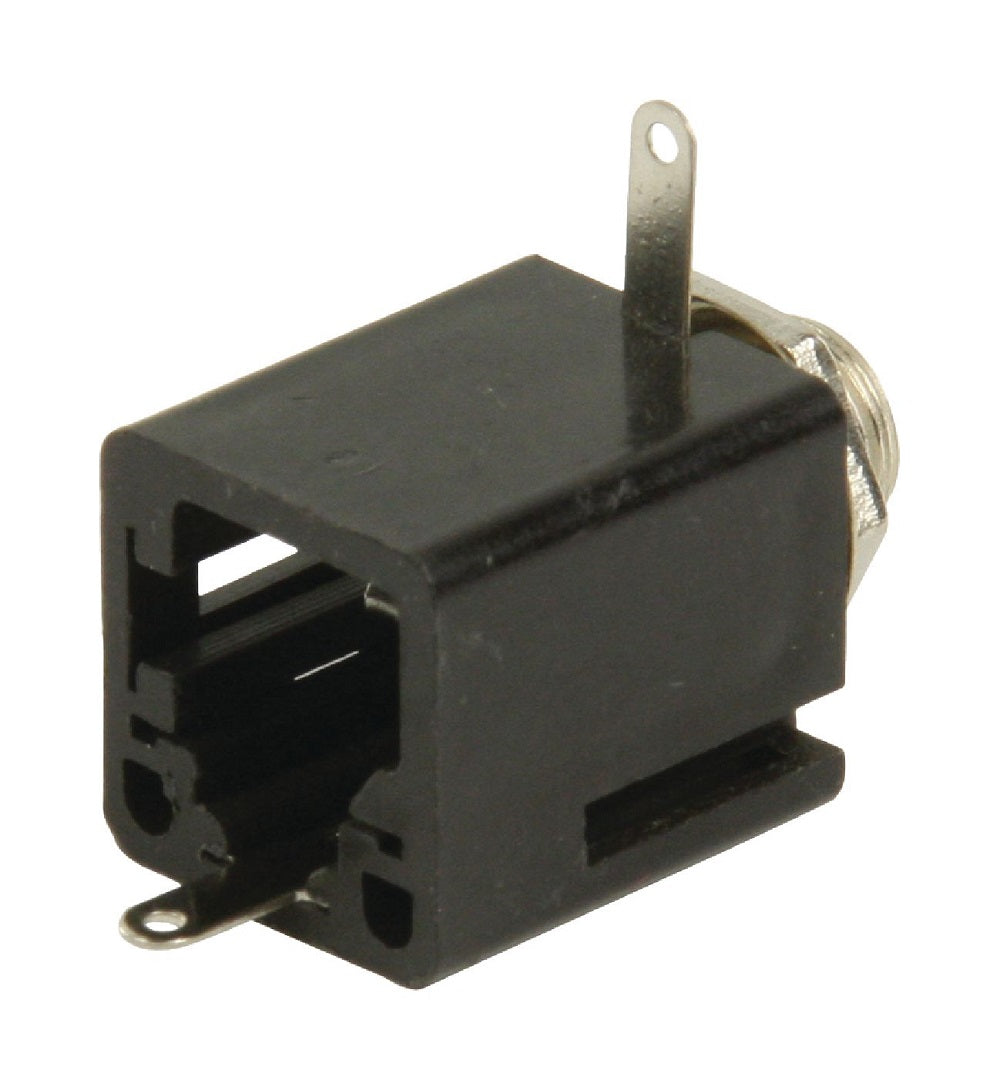 Monoconnettore 6.35mm femmina nero