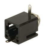 Monoconnettore 6.35mm femmina nero
