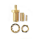 Connettore SMA Femmina per cavi RG174 placcato oro 2 pezzi