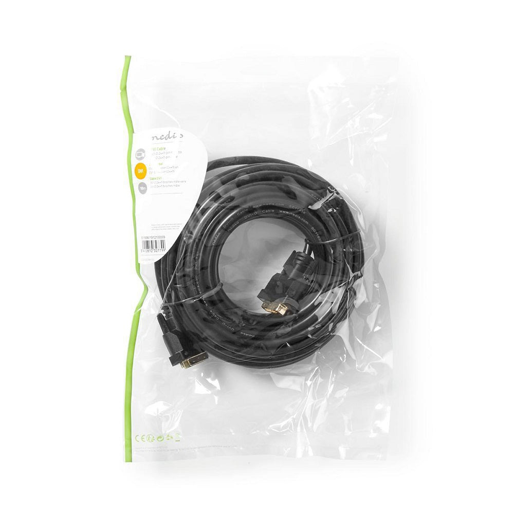 Cavo DVI Maschio DVI-D 24+1 Pin Maschio DVI-D 24+1 Pin 10m CCGP32001BK100 5412810327799 ND4390