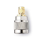 Adattatore SMA-N maschio a SMA maschio 2 pezzi oro/argento